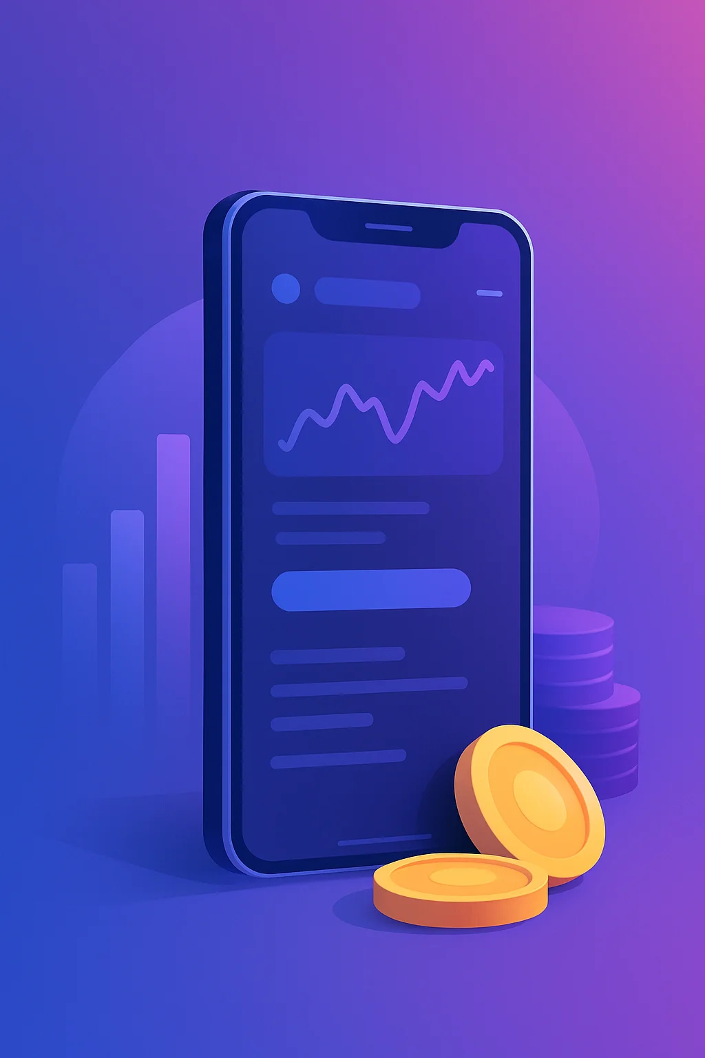 Fintech dashboard illustration